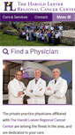 Mobile Screenshot of leevercancercenter.org